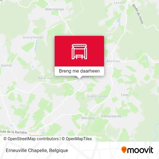 Erneuville Chapelle kaart