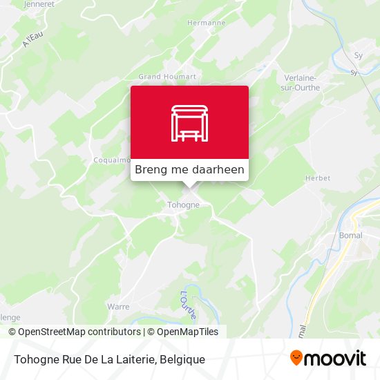 Tohogne Rue De La Laiterie kaart