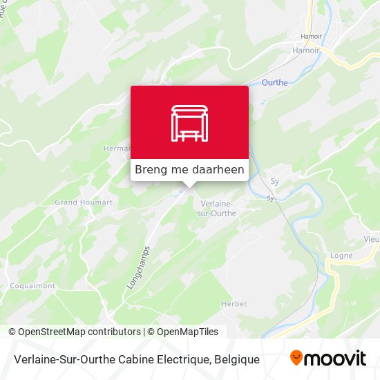 Verlaine-Sur-Ourthe Cabine Electrique kaart