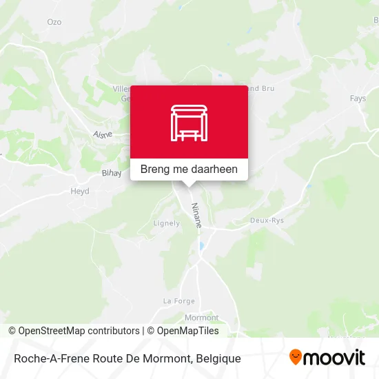 Roche-A-Frene Route De Mormont kaart