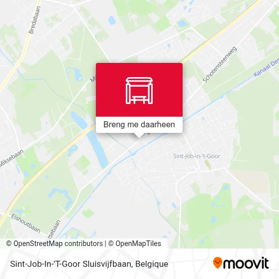 Sint-Job-In-'T-Goor Sluisvijfbaan kaart