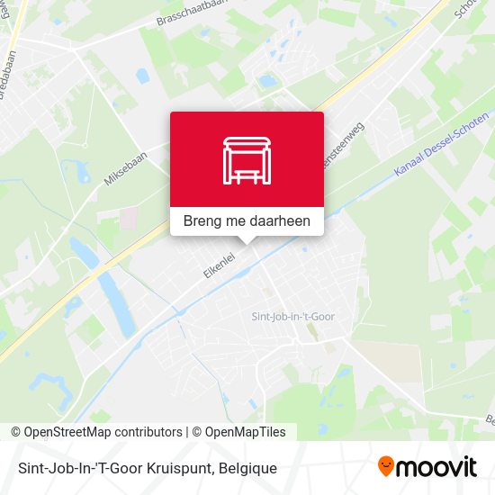 Sint-Job-In-'T-Goor Kruispunt kaart