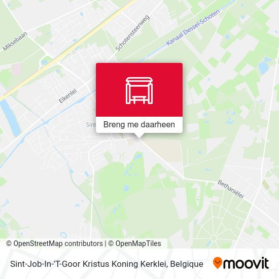Sint-Job-In-'T-Goor Kristus Koning Kerklei kaart