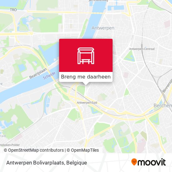 Antwerpen Bolivarplaats kaart
