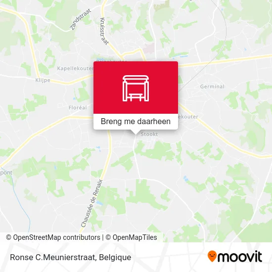Ronse C.Meunierstraat kaart