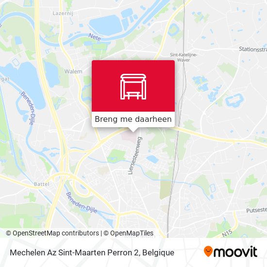 Mechelen Az Sint-Maarten Perron 2 kaart