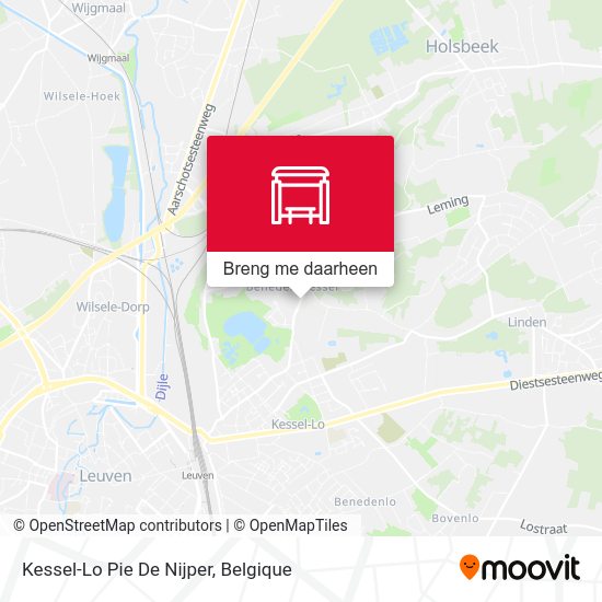 Kessel-Lo Pie De Nijper kaart