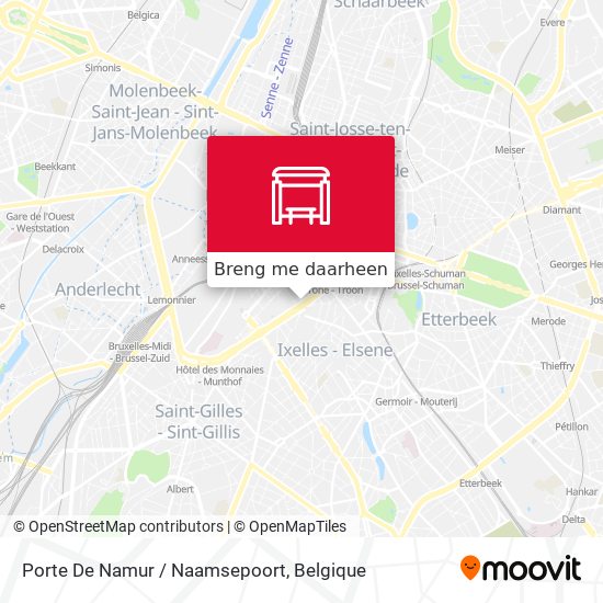 Porte De Namur / Naamsepoort kaart
