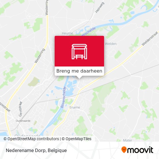 Nederename Dorp kaart