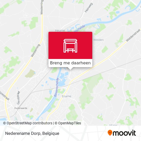 Nederename Dorp kaart