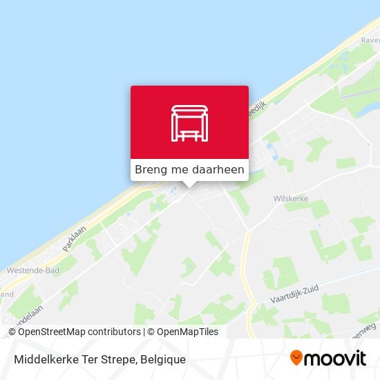 Middelkerke Ter Strepe kaart