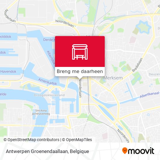 Antwerpen Groenendaallaan kaart