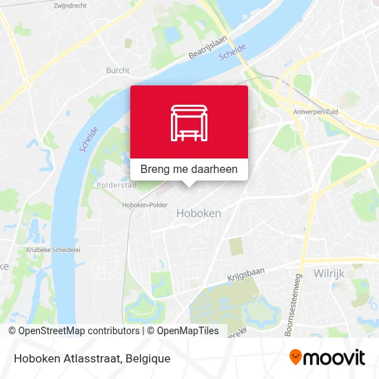 Hoboken Atlasstraat kaart