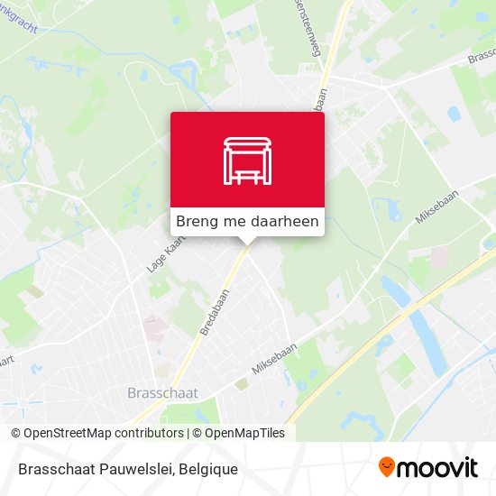 Brasschaat Pauwelslei kaart