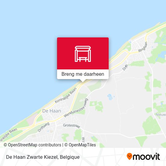 De Haan Zwarte Kiezel kaart
