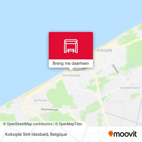 Koksijde Sint-Idesbald kaart