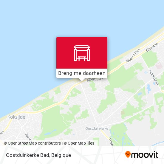 Oostduinkerke Bad kaart