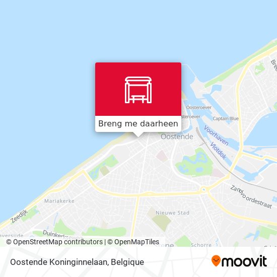 Oostende Koninginnelaan kaart