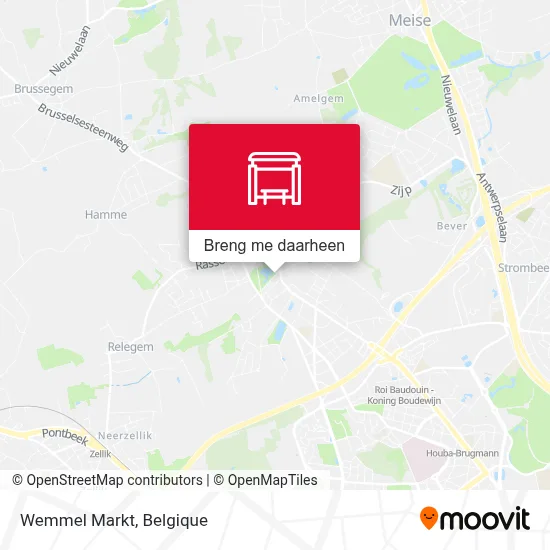 Wemmel Markt kaart