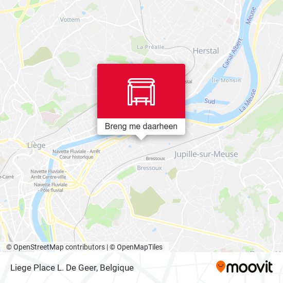 Liege Place L. De Geer kaart