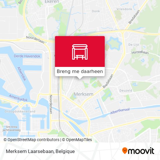 Merksem Laarsebaan kaart