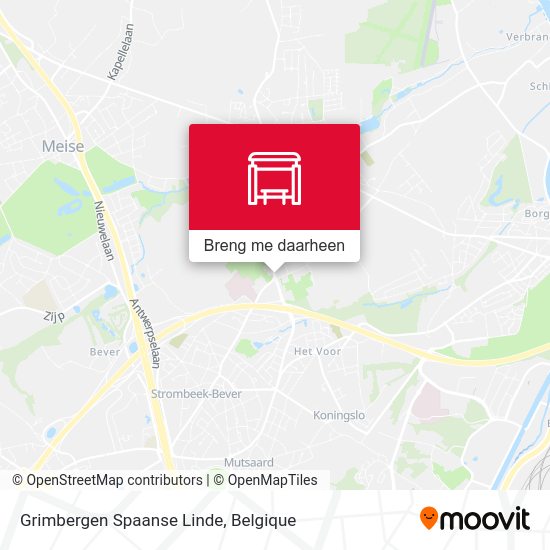 Grimbergen Spaanse Linde kaart