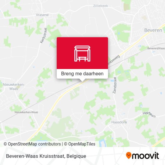 Beveren-Waas Kruisstraat kaart