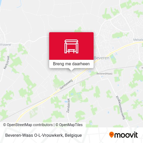 Beveren-Waas O-L-Vrouwkerk kaart