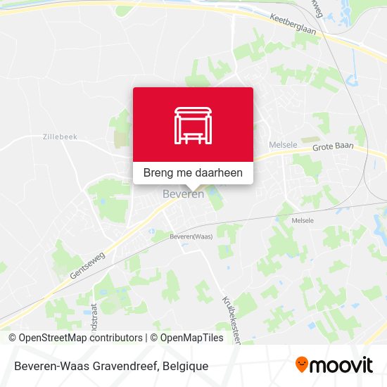 Beveren-Waas Gravendreef kaart