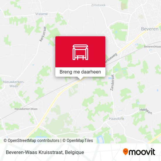 Beveren-Waas Kruisstraat kaart