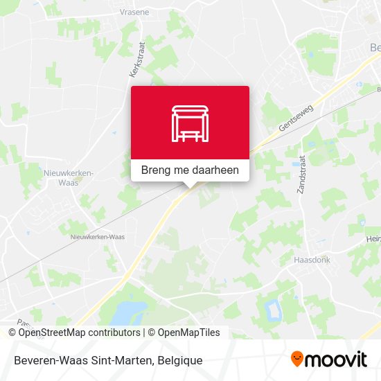 Beveren-Waas Sint-Marten kaart