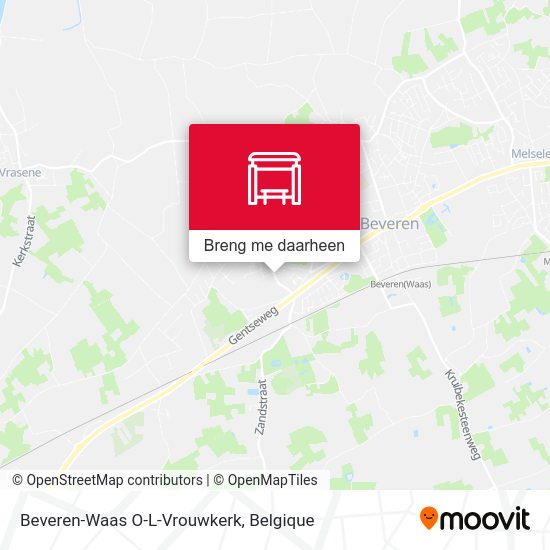 Beveren-Waas O-L-Vrouwkerk kaart