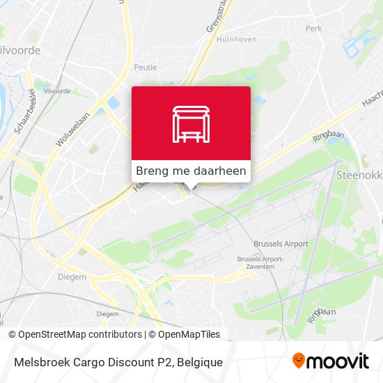 Melsbroek Cargo Discount P2 kaart