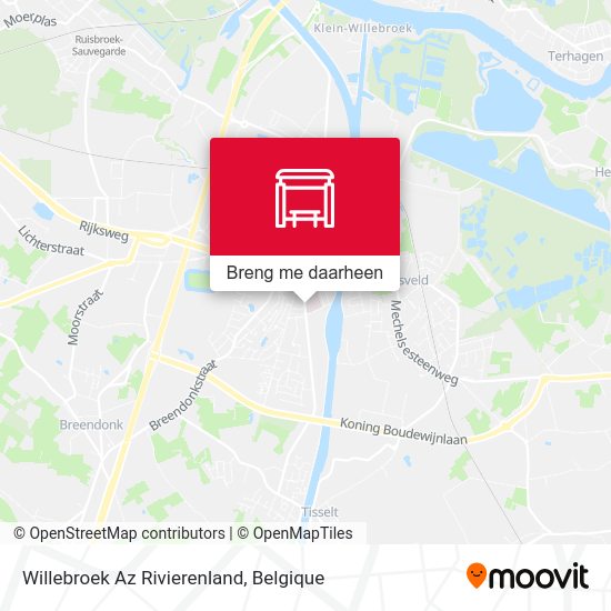 Willebroek Az Rivierenland kaart