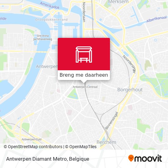 Antwerpen Diamant Metro kaart
