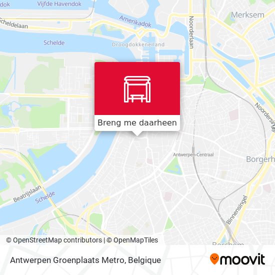 Antwerpen Groenplaats Metro kaart