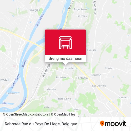 Rabosee Rue du Pays De Liège kaart