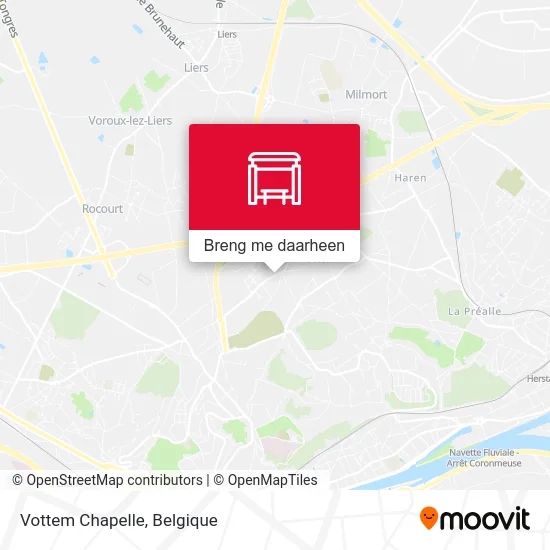 Vottem Chapelle kaart