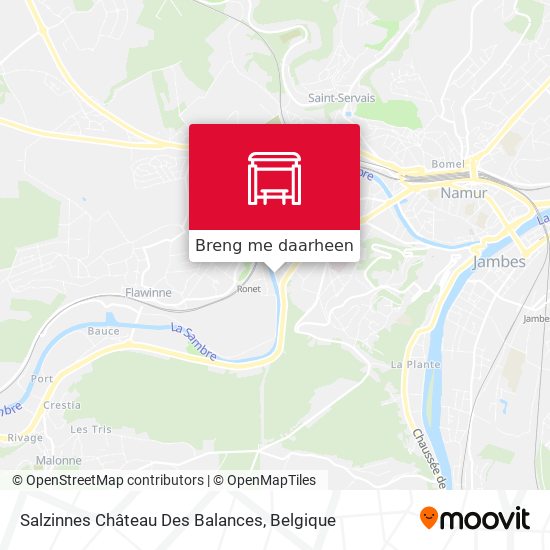 Salzinnes Château Des Balances kaart