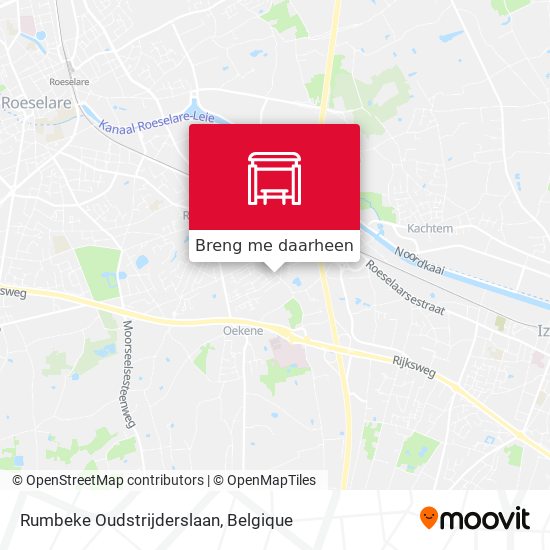 Rumbeke Oudstrijderslaan kaart