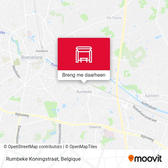 Rumbeke Koningstraat kaart