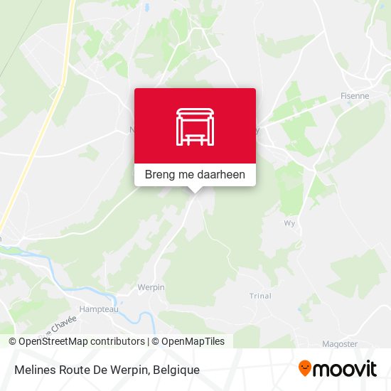 Melines Route De Werpin kaart