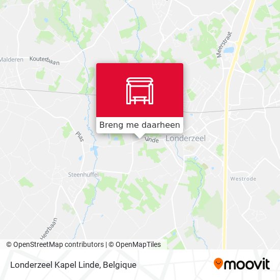 Londerzeel Kapel Linde kaart