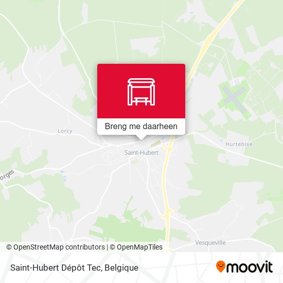 Saint-Hubert Dépôt Tec kaart