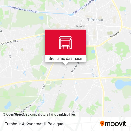Turnhout A-Kwadraat II kaart