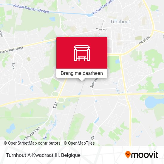 Turnhout A-Kwadraat III kaart