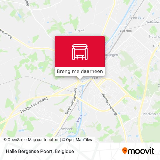 Halle Bergense Poort kaart