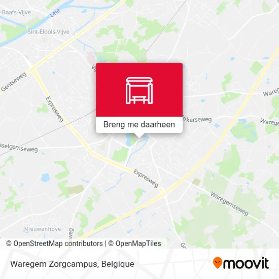 Waregem Zorgcampus kaart