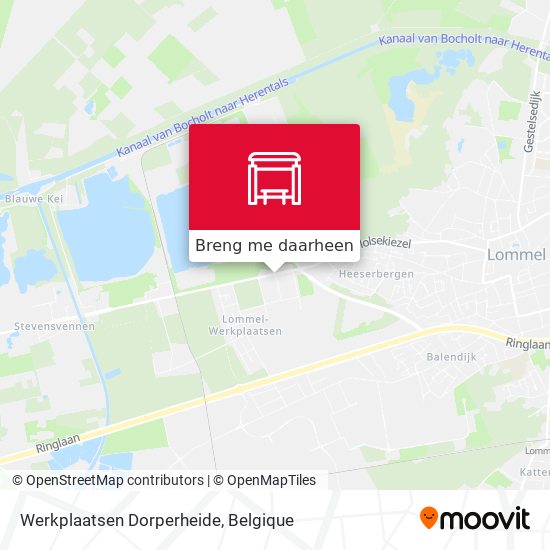 Werkplaatsen Dorperheide kaart