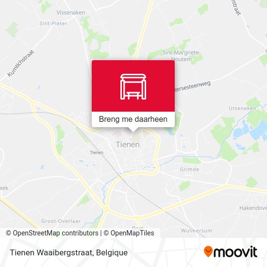Tienen Waaibergstraat kaart